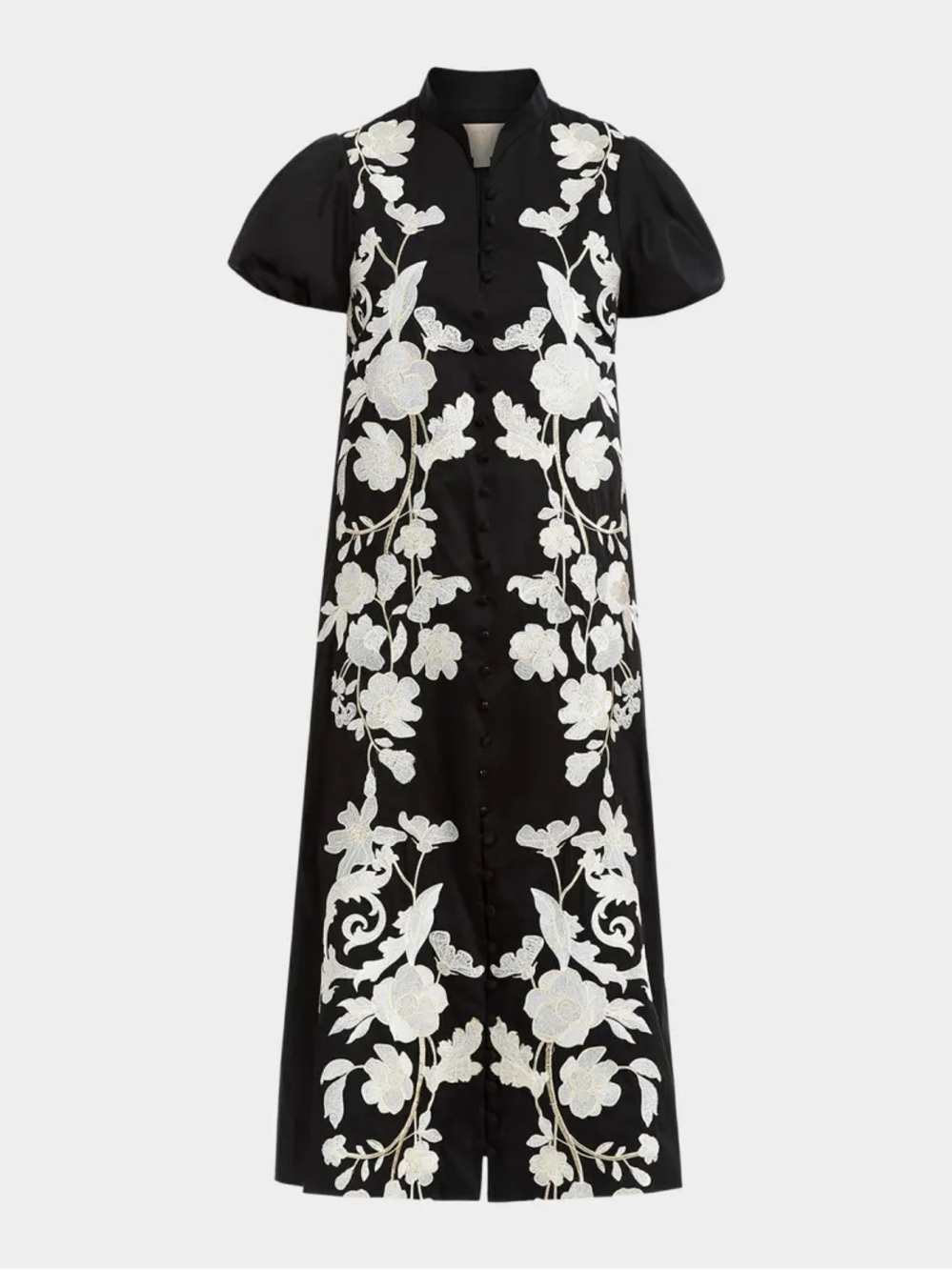 NWT MESTIZA ELLIANA PUFF-SLEEVE MIDI DRESS SZ S